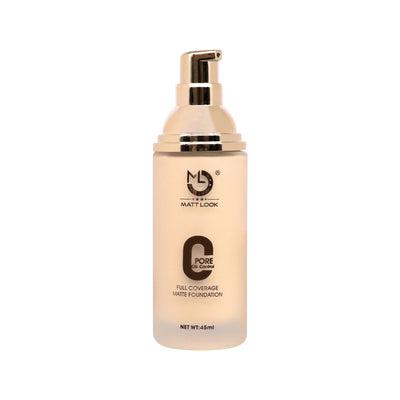 Matt look Zero Pore Oil Control Full Coverage Matte Foundation - Porcelain