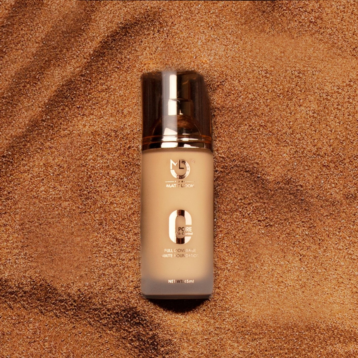 Matt look Zero Pore Oil Control Full Coverage Matte Foundation - Warm Nude