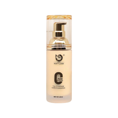 Matt Look Zero Pore Oil Control Full Coverage Matte Foundation - Pure Beige