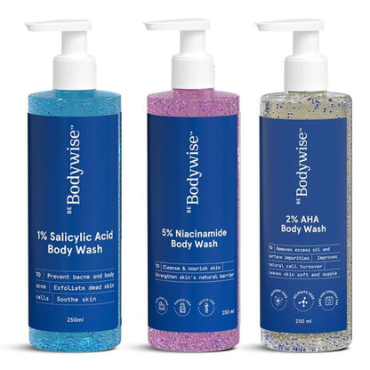 Be Bodywise Body Wash Kit- Deep Cleanses, Exfoliates Skin, Prevents Acne & Strawberry Legs