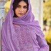 Dhiyona SN Women's Embroidered A-Line Kurta With Trouser & Dupatta