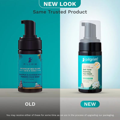 Pilgrim Salicylic (BHA) & Glycolic Acid (AHA) Foaming Face Wash