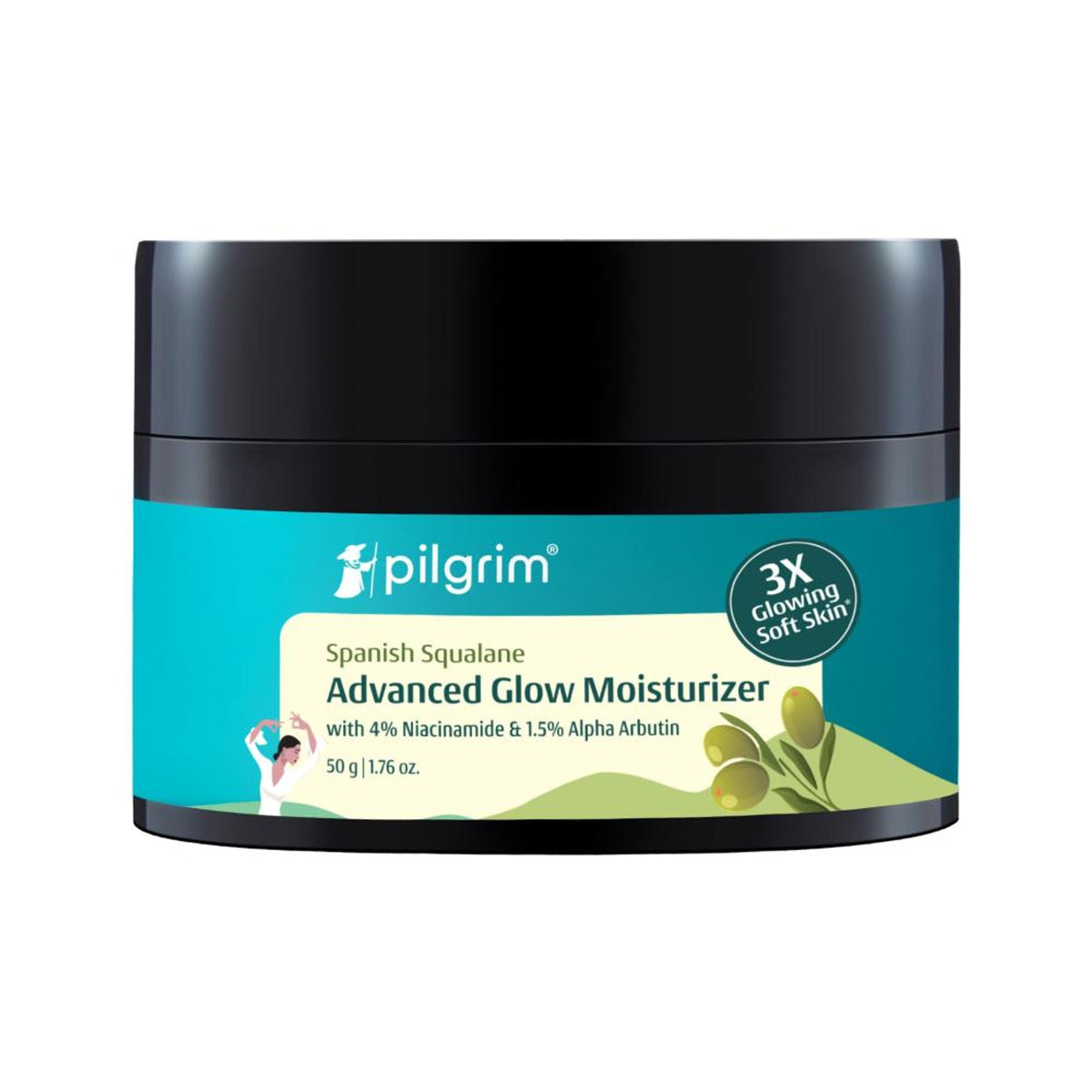 Pilgrim Spanish Squalane Advanced Glow Moisturizer Niacinamide For 3x Soft Glowing & Even-Toned Skin