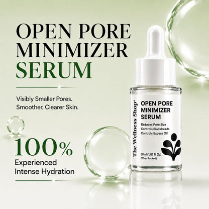 The Wellness Shop Open Pore Minimizer Face Serum for Oily & Acne Prone Skin, Reduce Dark Spot