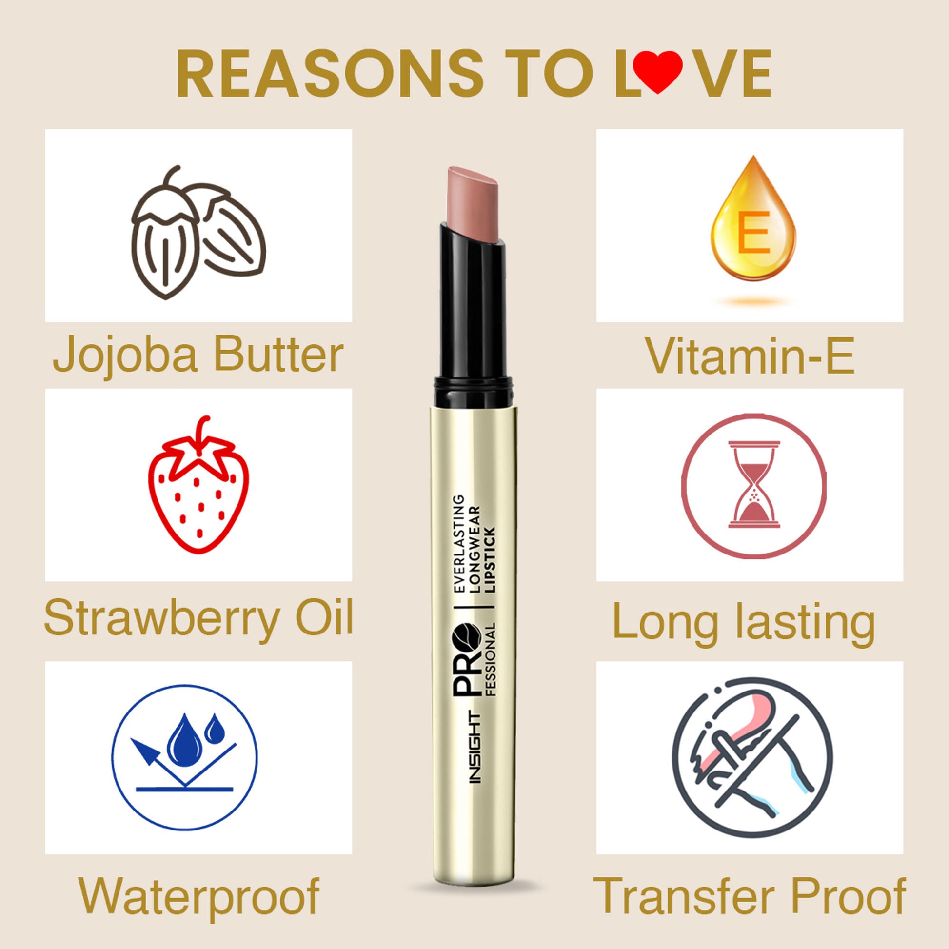 Insight Professional Everlasting Longwear Lipstick - Bug