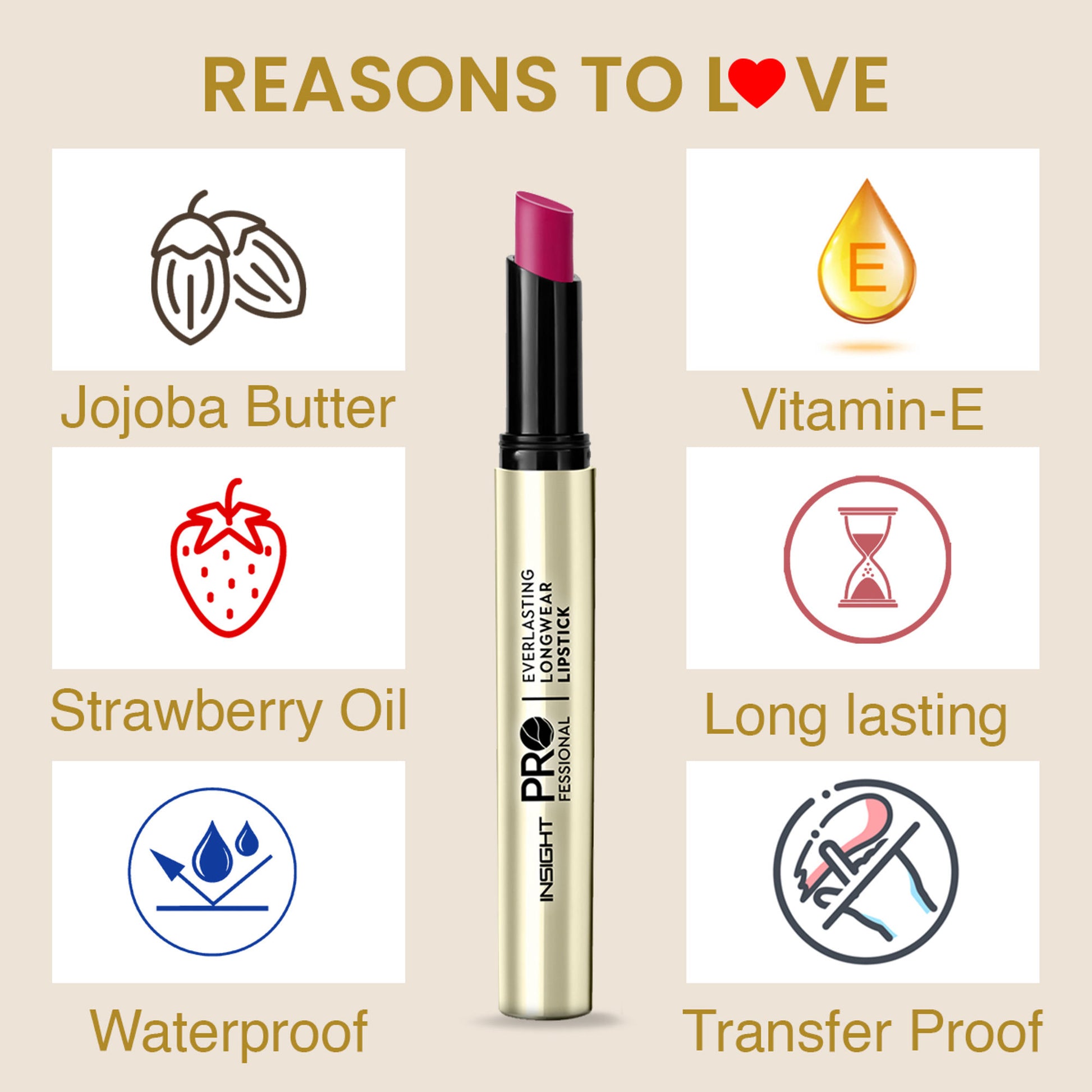 Insight Professional Everlasting Longwear Lipstick - Meta
