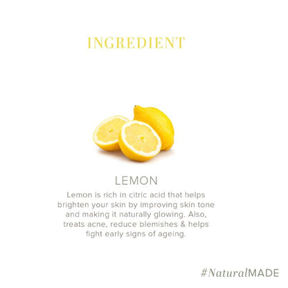 Khadi Natural Lemon Handmade Soap Antioxidant