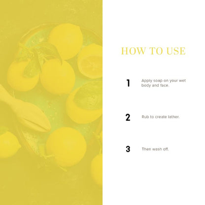 Khadi Natural Lemon Handmade Soap Antioxidant