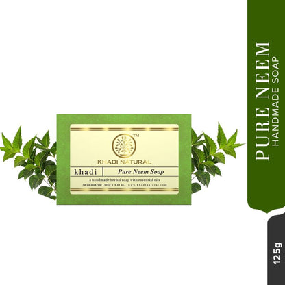 Khadi Natural Pure Neem Handmade Soap Anti-Bacterial