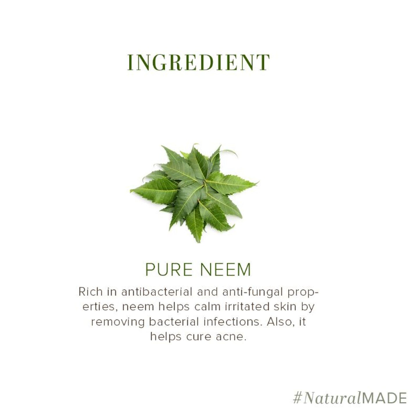 Khadi Natural Pure Neem Handmade Soap Anti-Bacterial