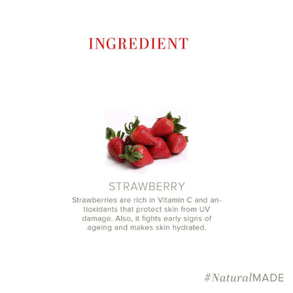 Khadi Natural Strawberry Handmade Soap Soft & Radiant Skin