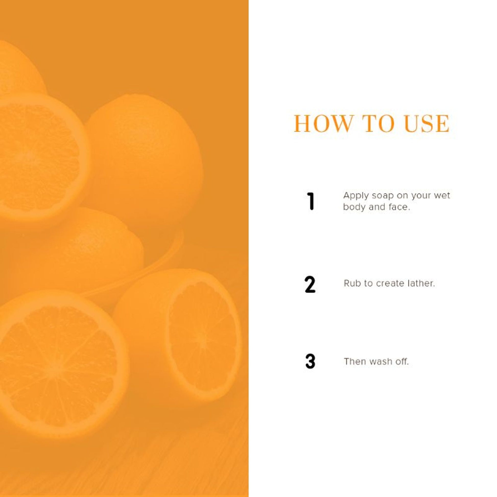 Khadi Natural Orange Handmade Soap Cleanse, Tone & Nourish