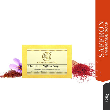 Khadi Natural Saffron Handmade Soap Reduce Blemishes & Dark Spots