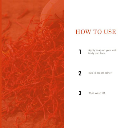 Khadi Natural Saffron Handmade Soap Reduce Blemishes & Dark Spots