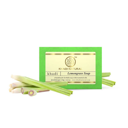 Khadi Natural Lemongrass Handmade Soap Anti-Bacterial