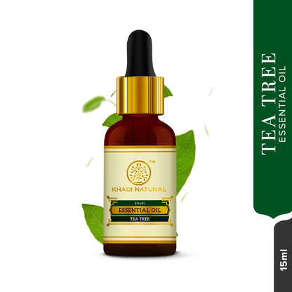 Khadi Natural Ayurvedic Teatree Essential Oil Reduces Blemishes & Dandruff