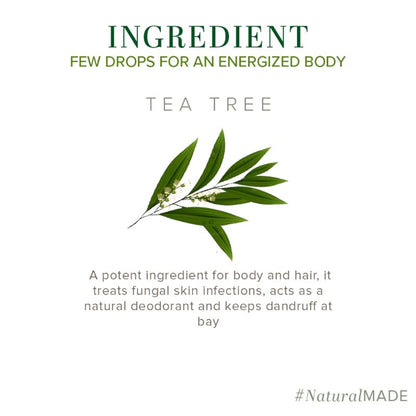 Khadi Natural Ayurvedic Teatree Essential Oil Reduces Blemishes & Dandruff