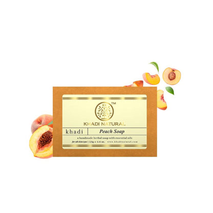 Khadi Natural Peach Handmade Soap Remove Dirt & Impurities