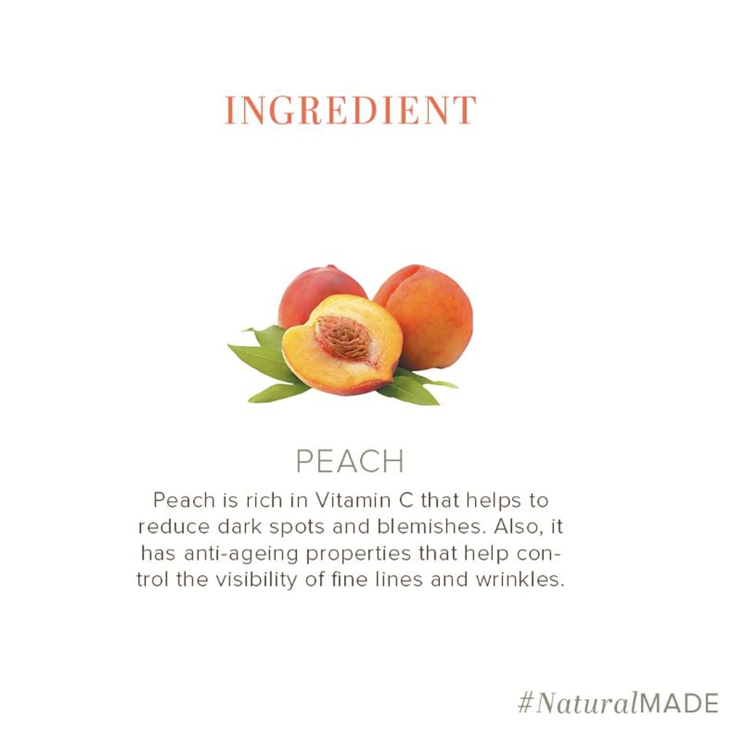 Khadi Natural Peach Handmade Soap Remove Dirt & Impurities