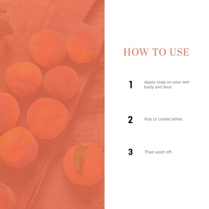 Khadi Natural Peach Handmade Soap Remove Dirt & Impurities