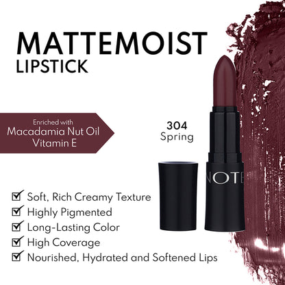 Note Cosmetique Mattemoist Lipstick - 304