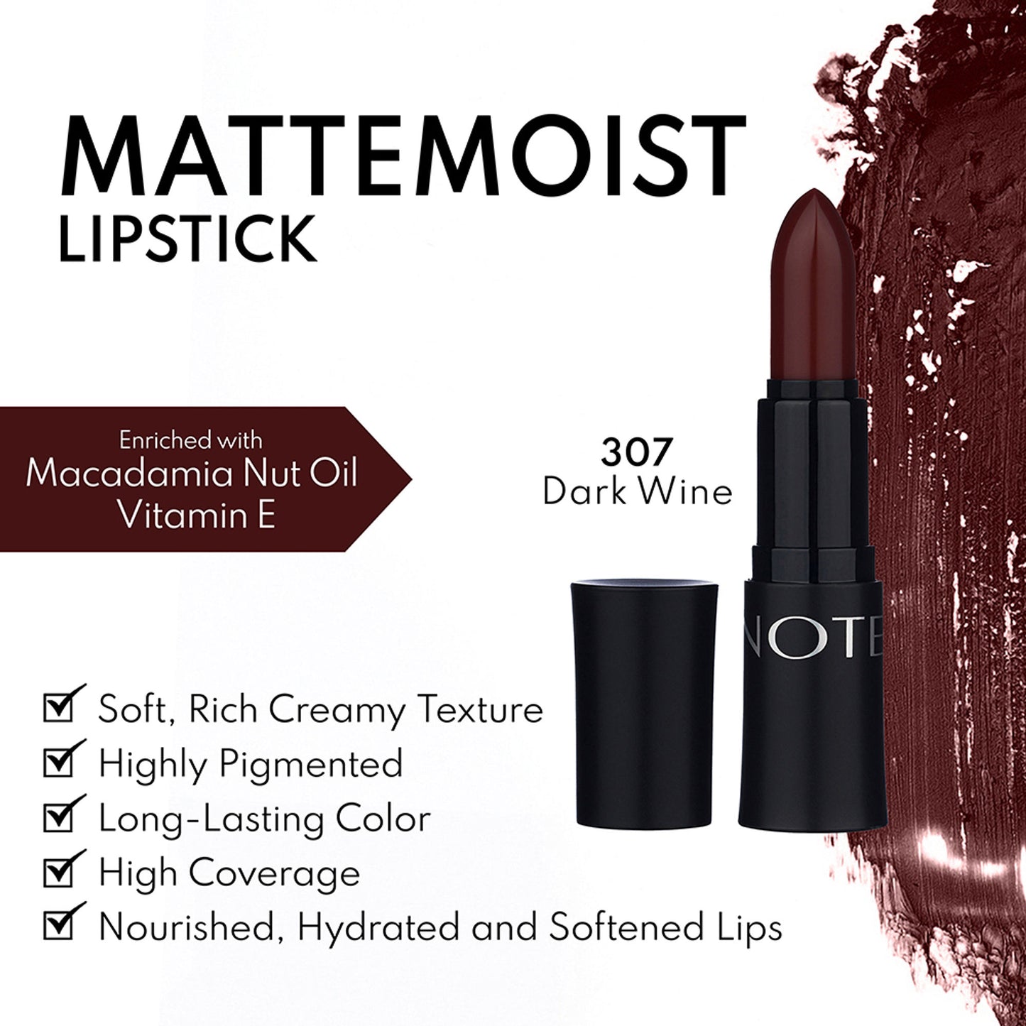 Note Cosmetique Mattemoist Lipstick - 307