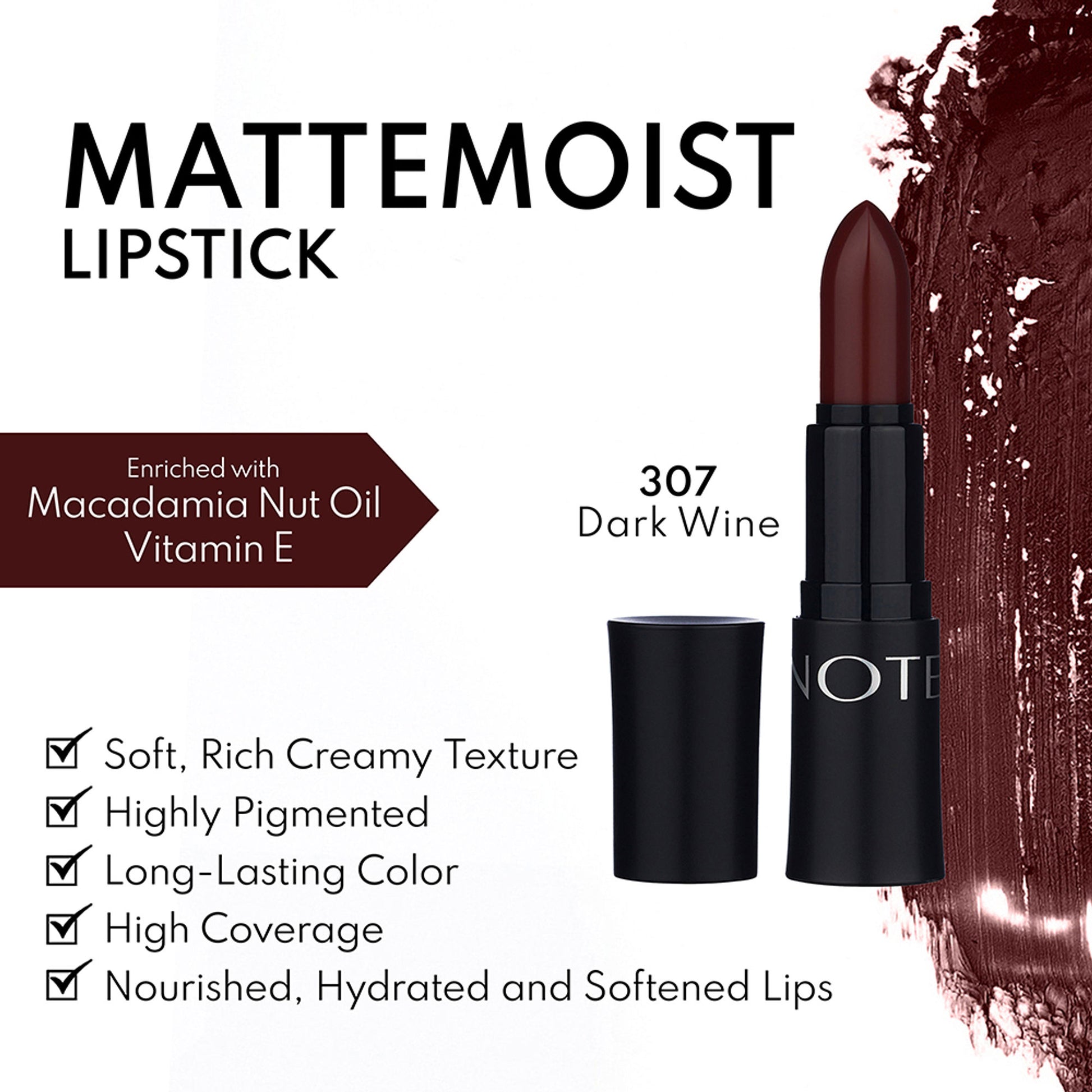 Note Cosmetique Mattemoist Lipstick - 307