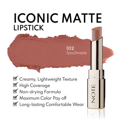 Note Cosmetique Iconic Matte Lipstick - 102