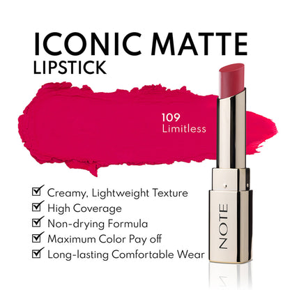 Note Cosmetique Iconic Matte Lipstick - 109