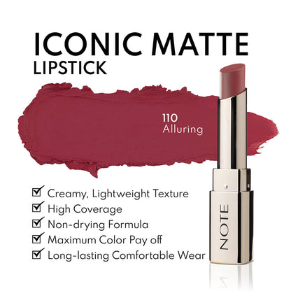 Note Cosmetique Iconic Matte Lipstick - 110