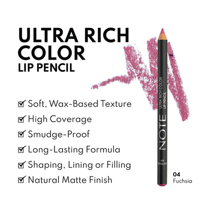 Note Cosmetique Ultra Rich Color Lip Pencil - 4