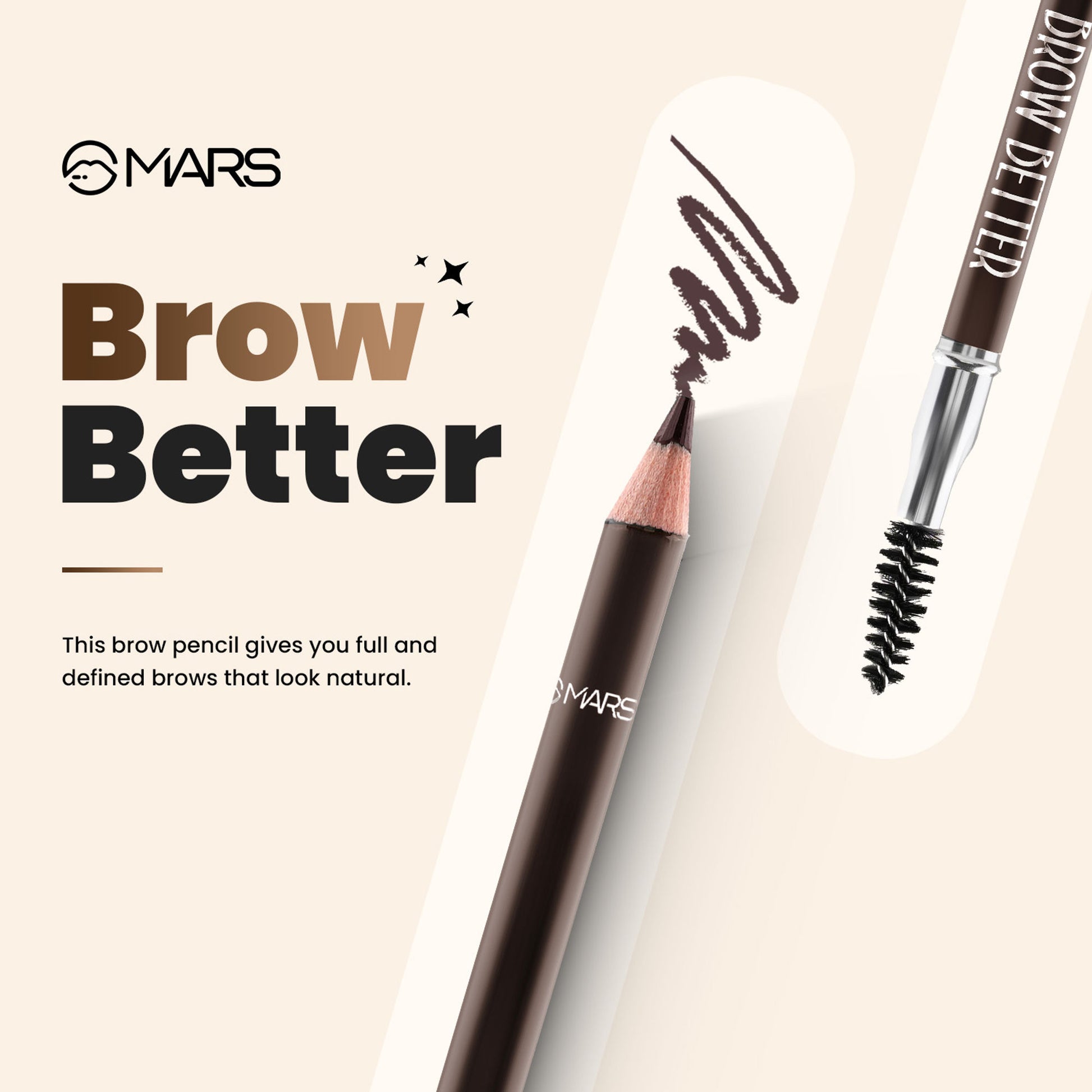 MARS Brow Better Eyebrow Pencil - Black