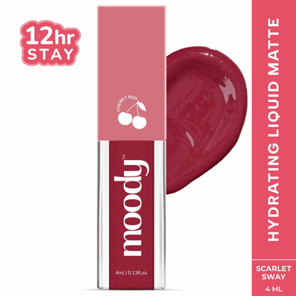Moody Drip Matte Liquid Lipstick - Scarlet Sway