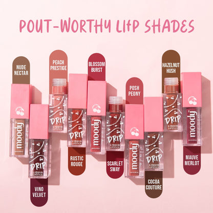 Moody Drip Matte Liquid Lipstick - Scarlet Sway