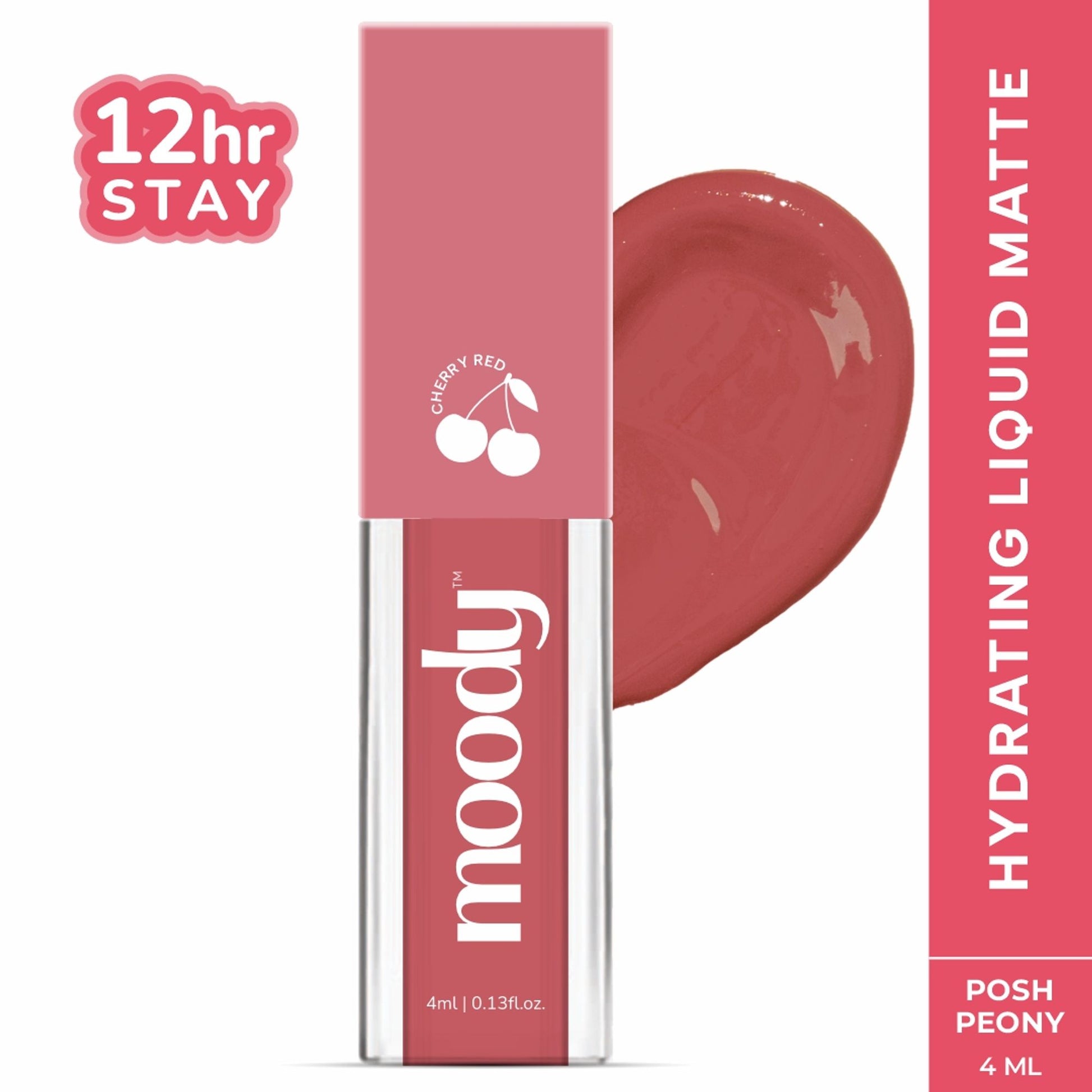 Moody Drip Matte Liquid Lipstick - Posh Peony
