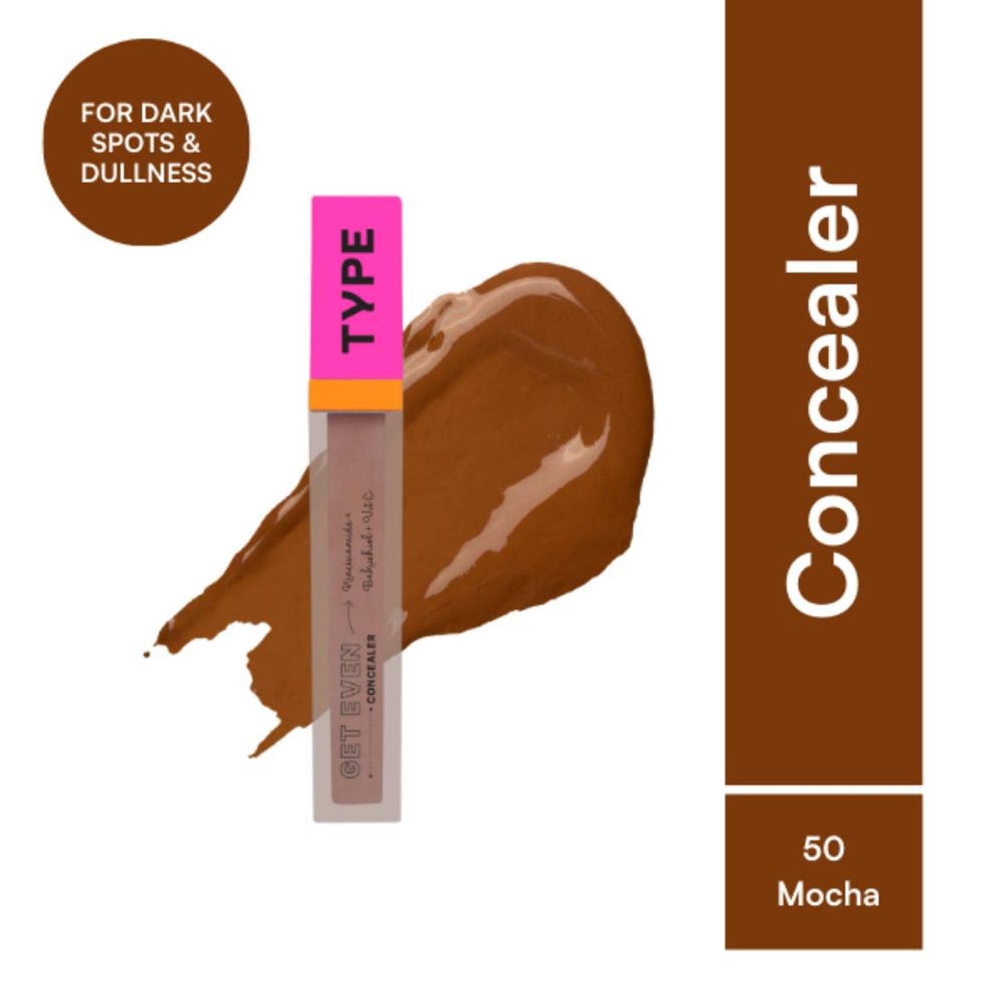 TYPE Beauty Get Even Serum Concealer - 50 Mocha