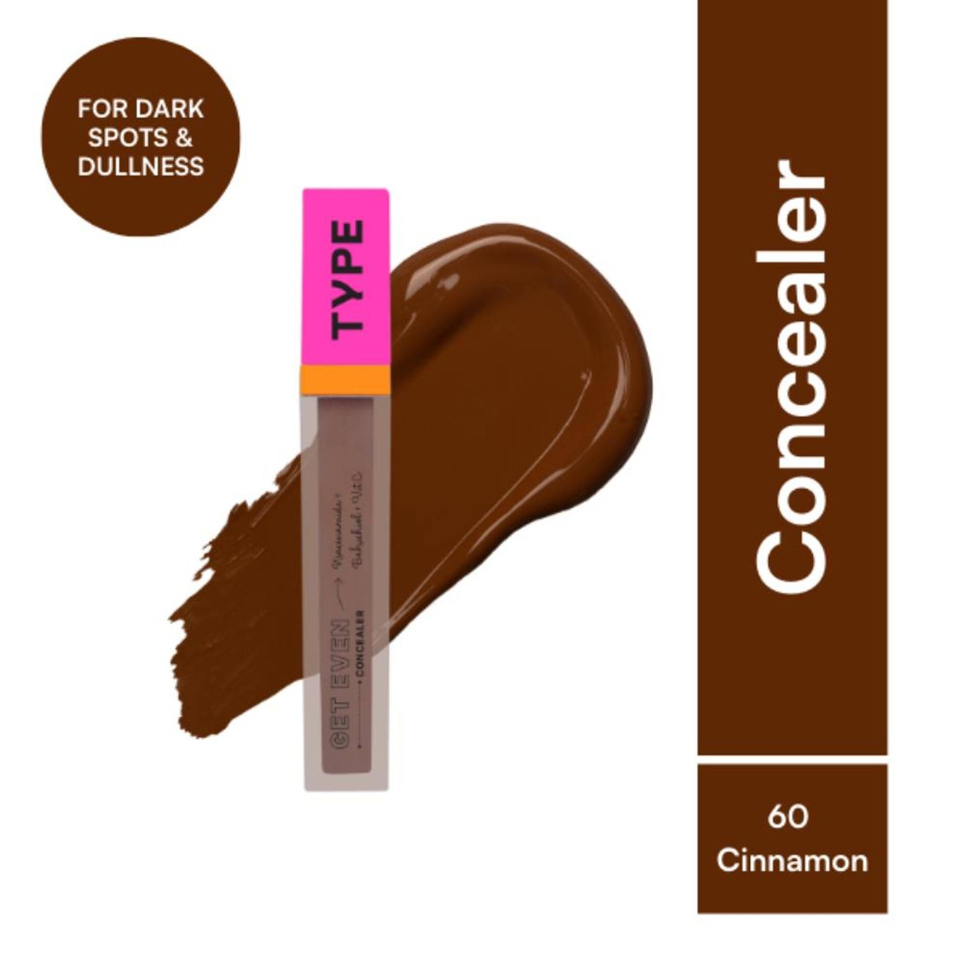 TYPE Beauty Get Even Serum Concealer - 60 Cinnamon