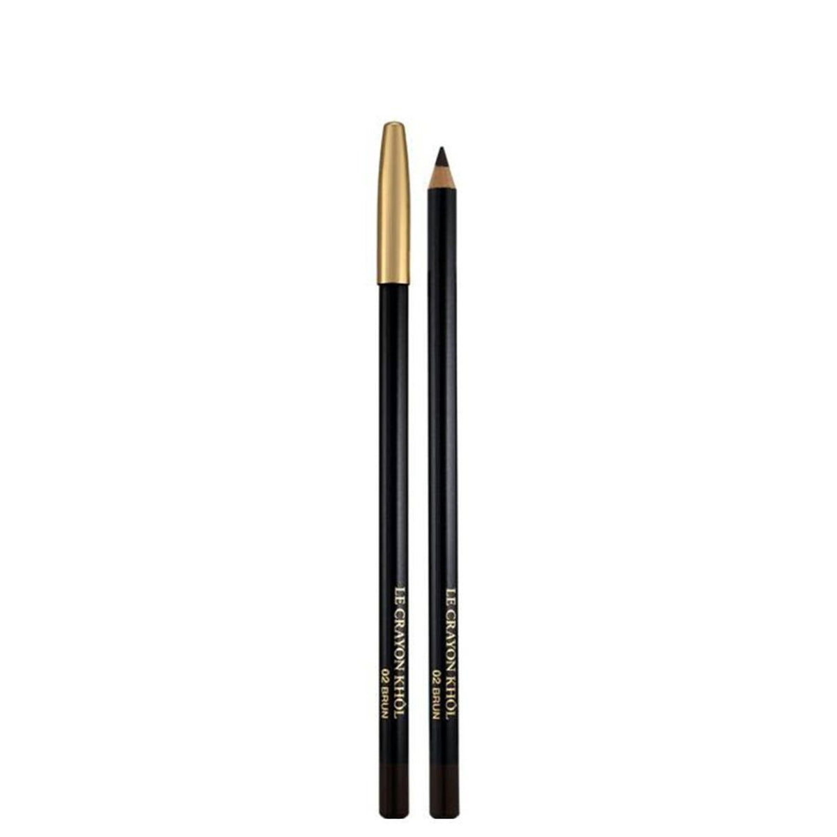Lancome Crayon Khol eye pencil in shade Intense Colour 02 Brun, a brown eyeliner with a smooth, precise tip for all-day wear.