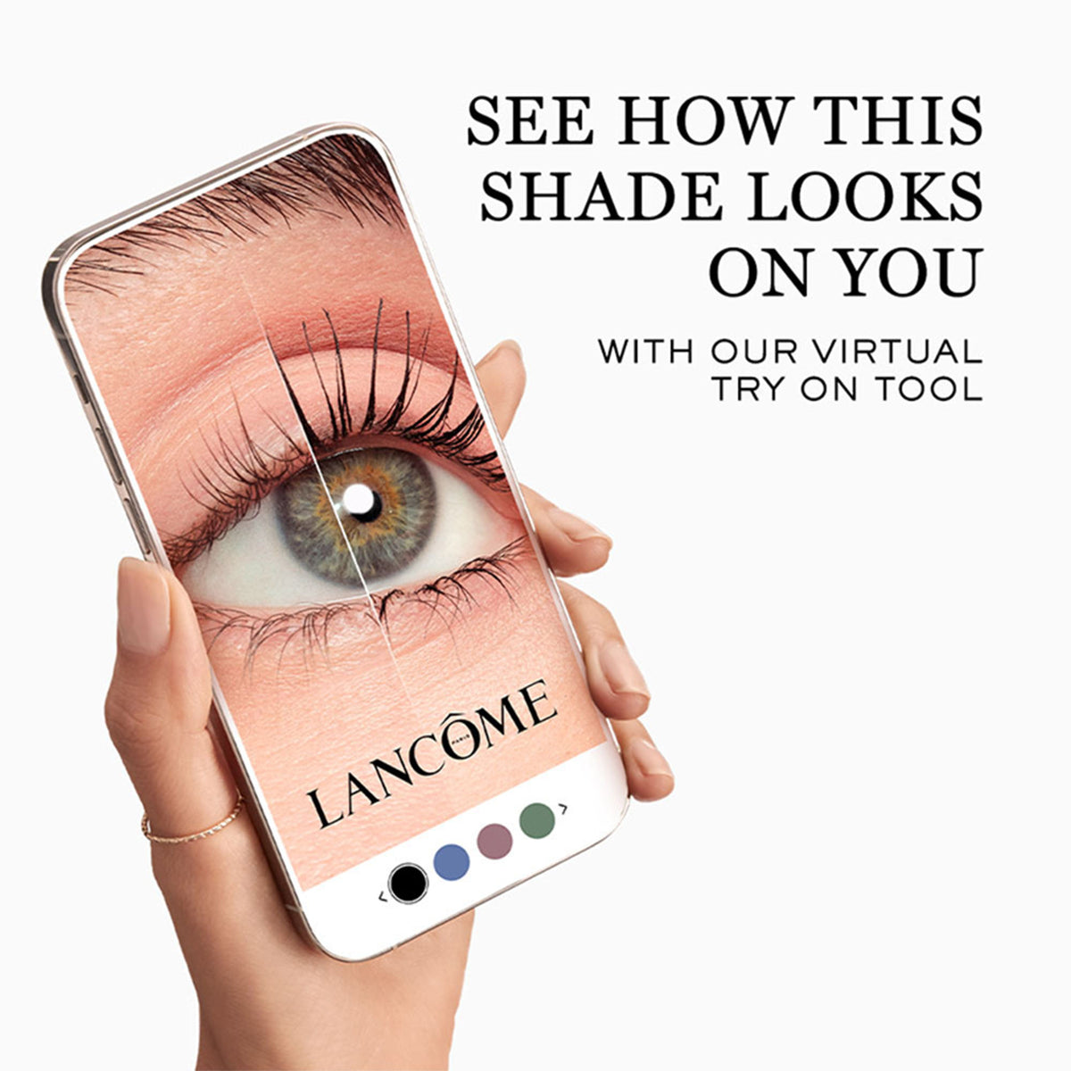 Lancôme Lash Idole mascara for women with 24-hour wear, volumizing and lifting effect, in sleek black tube.