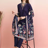 Dhiyona IE Floral Printed Regular Thread Work Kurta with Trousers & Dupatta
