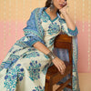 Dhiyona IE Women Floral Printed Regular Pure Cotton Kurta with Trousers & With Dupatta