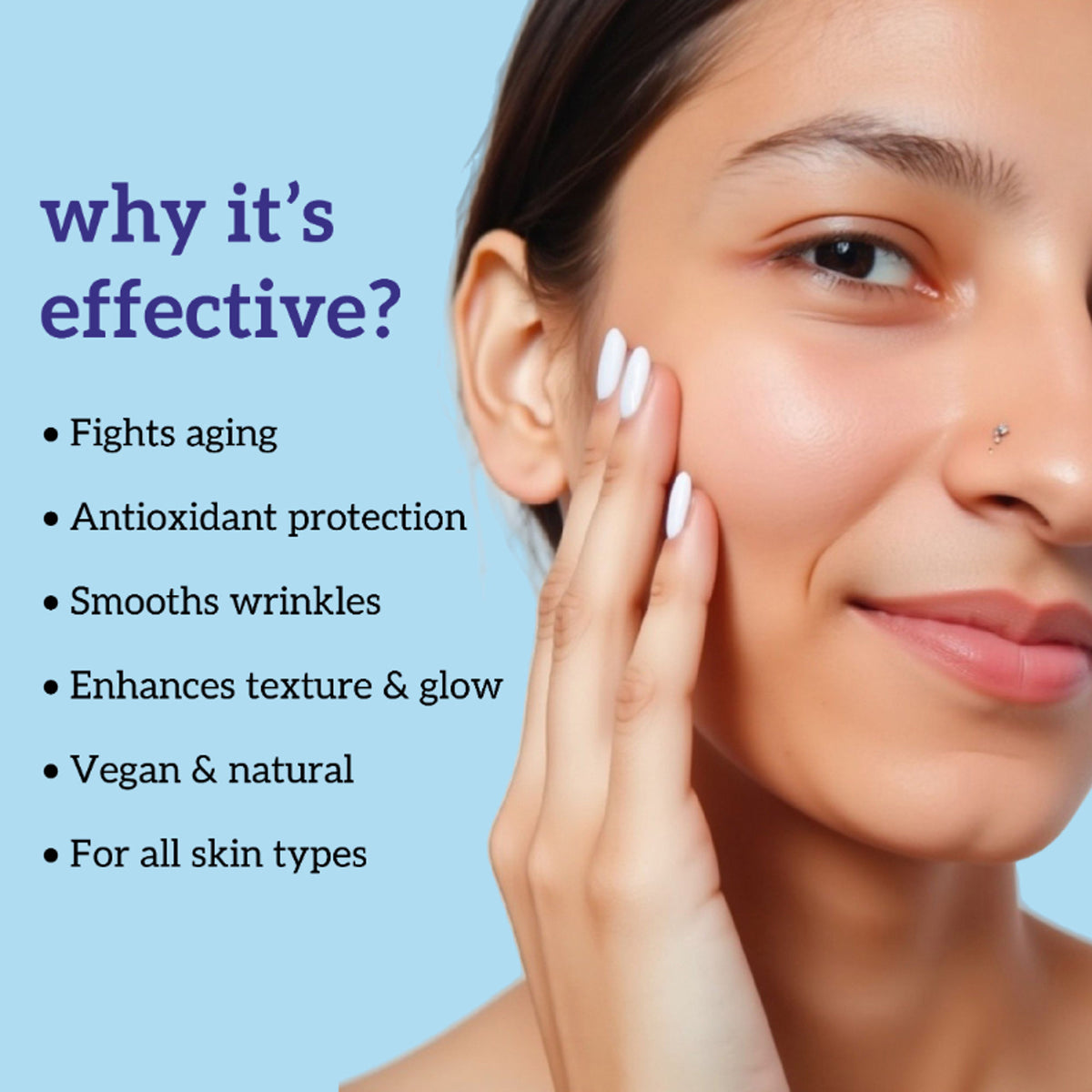 inatur Collagen Face Serum with Peptides, Anti-Aging, Boosts Elasticity, Firms Skin & Restores Glow