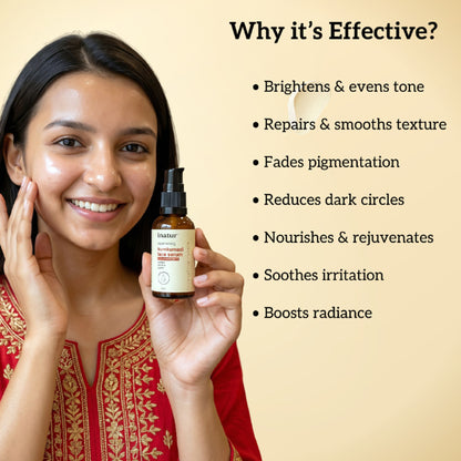 inatur Kumkumadi Face Serum, Ayurvedic Glow, Repairs Skin & Enhances Radiance
