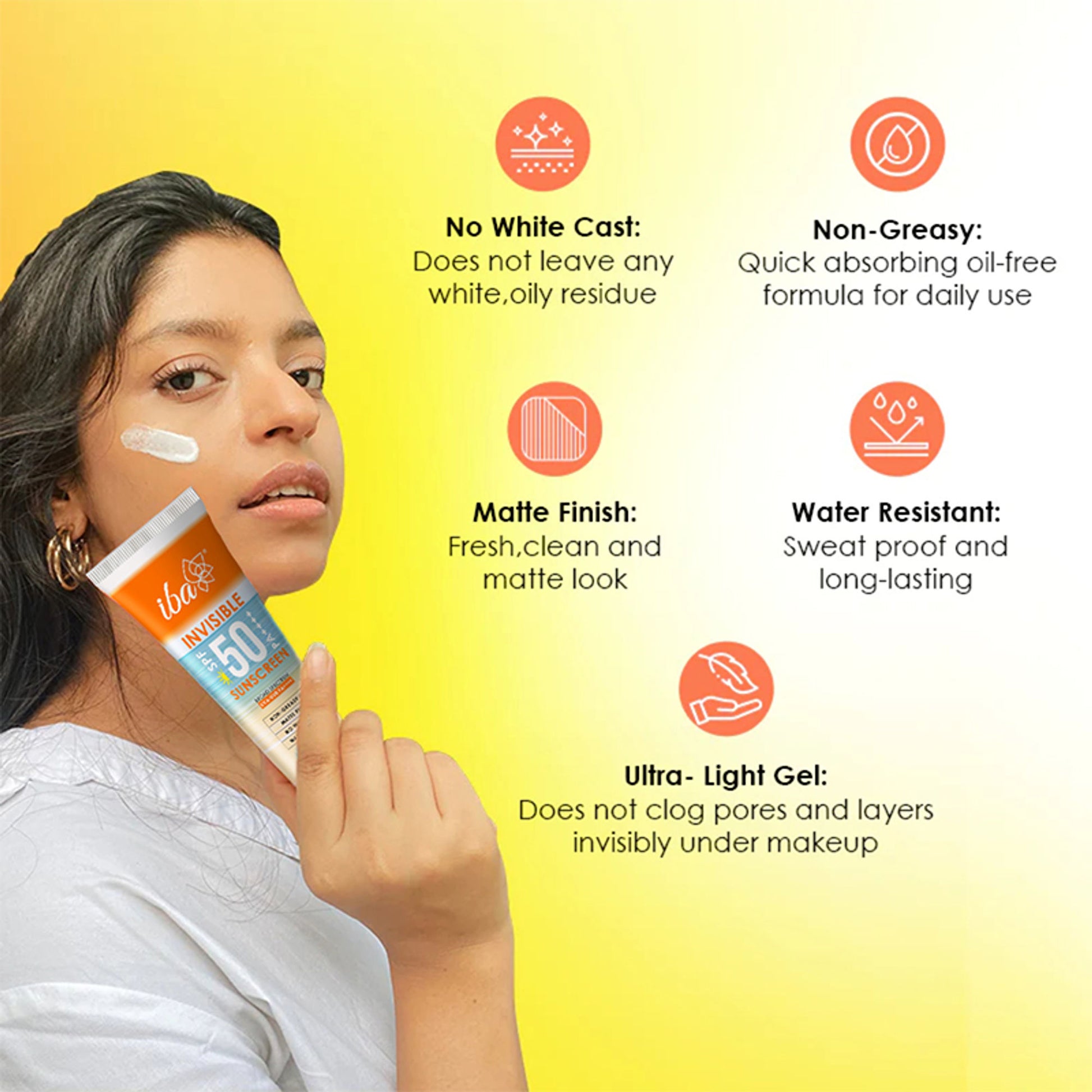 IBA Invisible SPF 50 Sunscreen PA++++