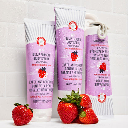 First Aid Beauty Strawberry KP Bump Eraser Body Scrub 10% AHA