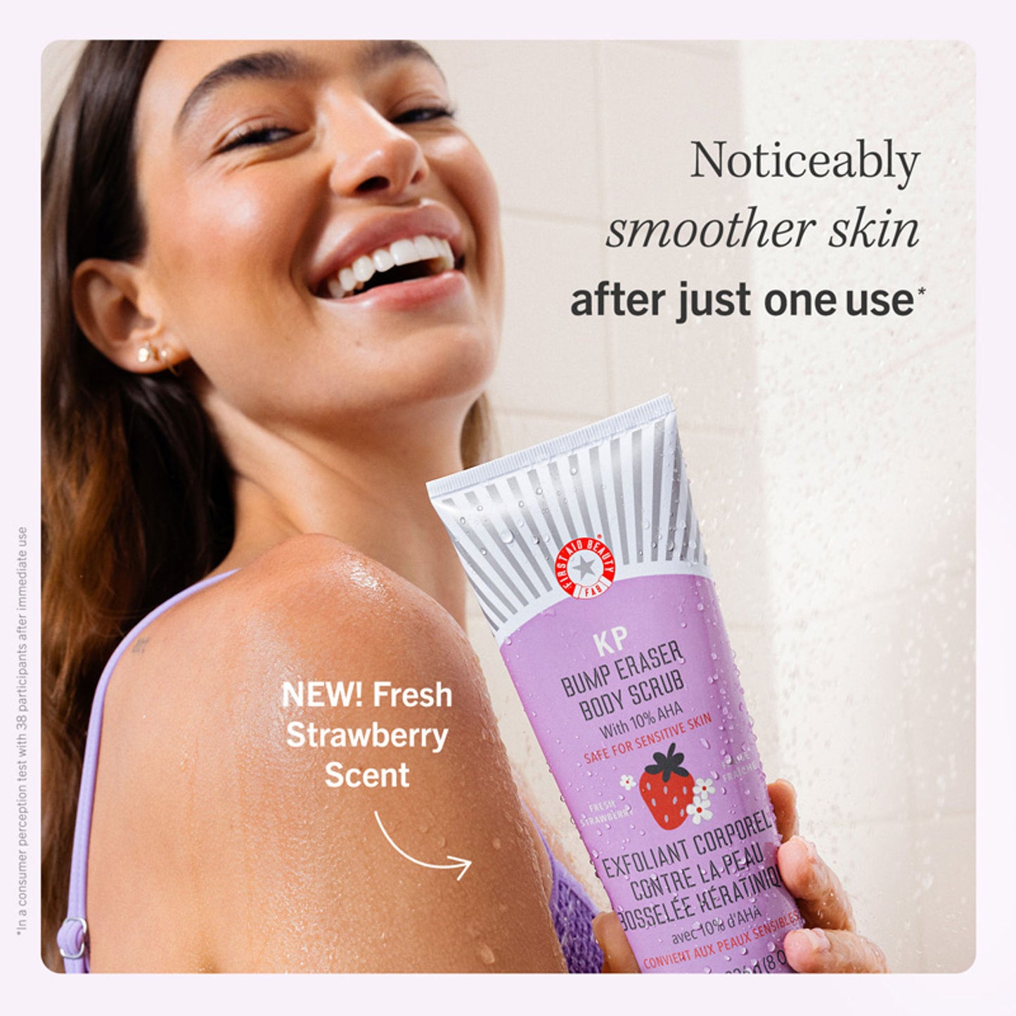First Aid Beauty Strawberry KP Bump Eraser Body Scrub 10% AHA