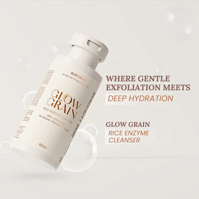 SUROSKIE Glow Grain Rice Enzyme Cleanser For Glowing & Hydrated Skin
