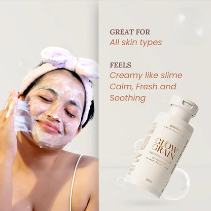 SUROSKIE Glow Grain Rice Enzyme Cleanser For Glowing & Hydrated Skin