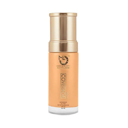 Matt look High Coverage Waterproof Oil Free Matte SPF 25 Foundation - Beige