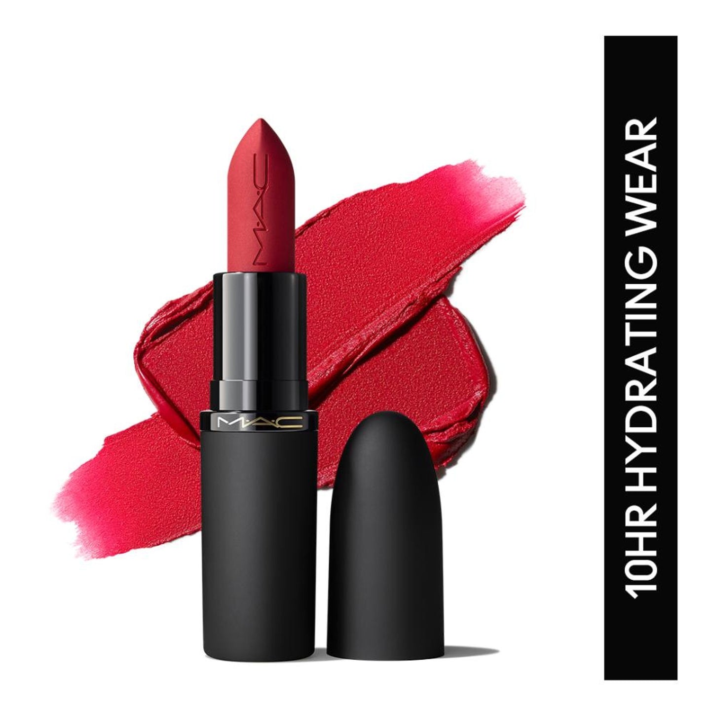 M.A.C Powder Kiss Hazy Matte Lipstick - Ruby New